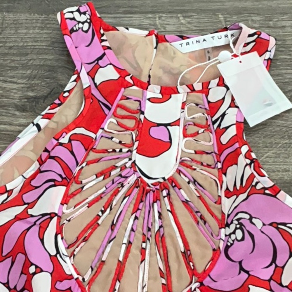 Trina Turk Silk Blouse - Picture 2 of 5